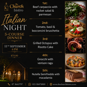 Italian degustation dinner